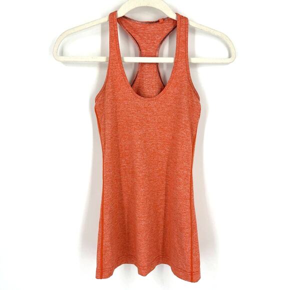 Lululemon Racerback Tank Heather Orange Size 2 - Picture 9 of 10